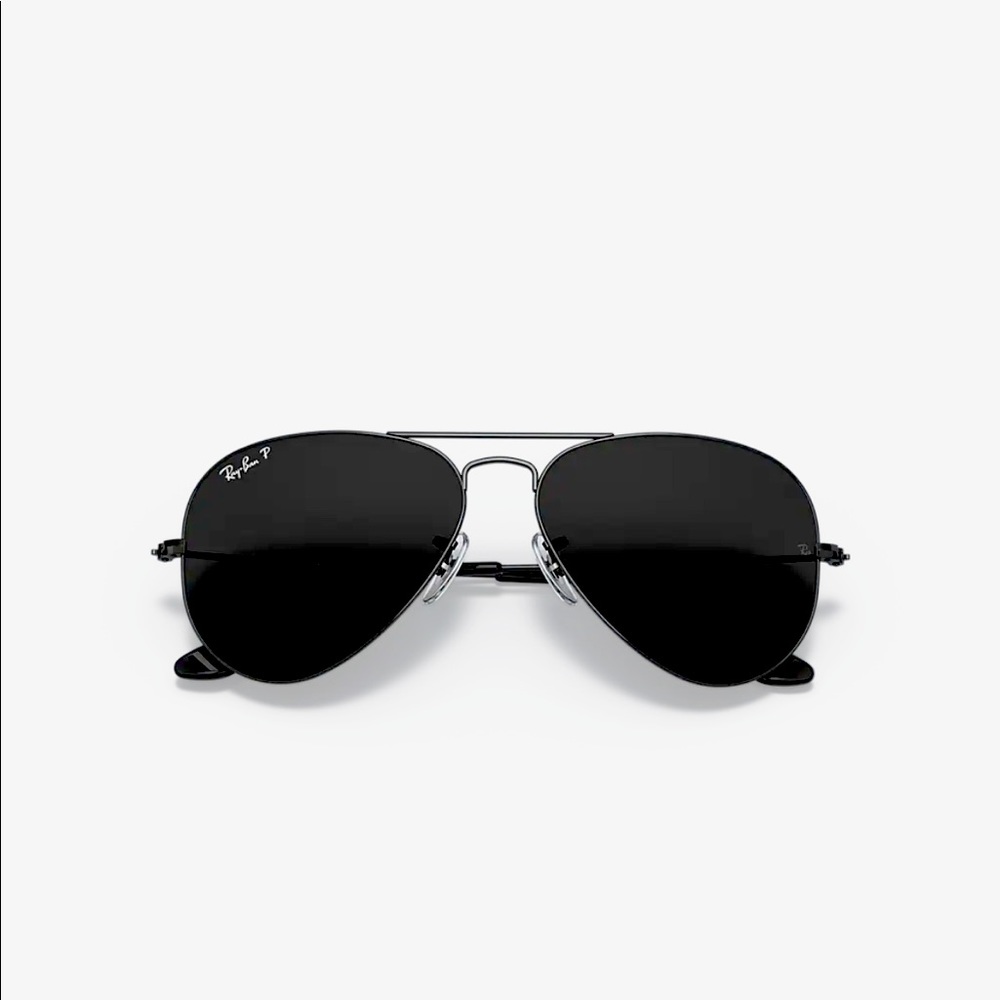 Ray-Ban Black/ Black Polarized Aviators